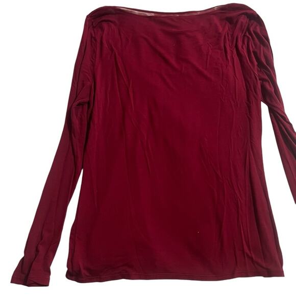 Elie Tahari Scoop Neck Long Sleeve Top - Large - Picture 9 of 10